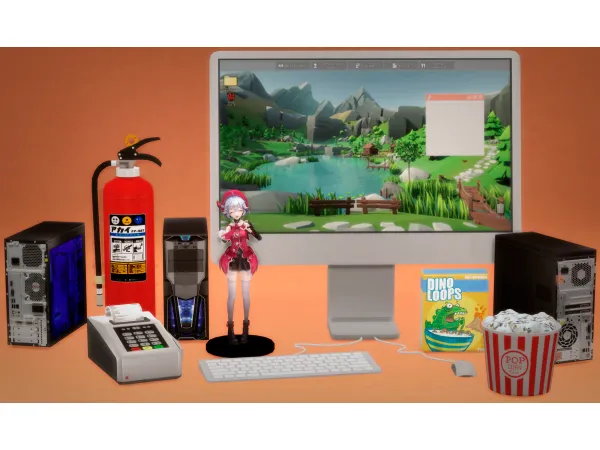 Mix CLUTTER (7 ITEMS) by Jennifer Jennisims - The Sims 4 Custom Content