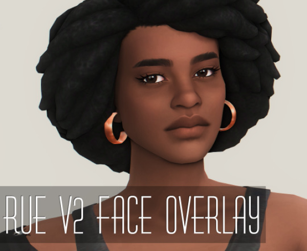 Maxis Match RUE V2 FACE OVERLAY by simsfinds - The Sims 4 Custom Content