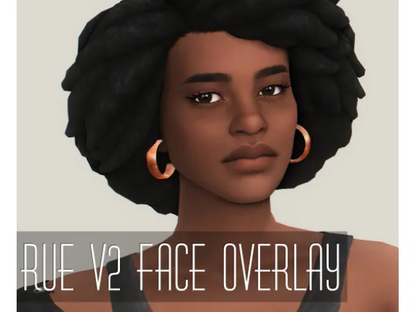 Maxis Match RUE V2 FACE OVERLAY - The Sims 4 Custom Content