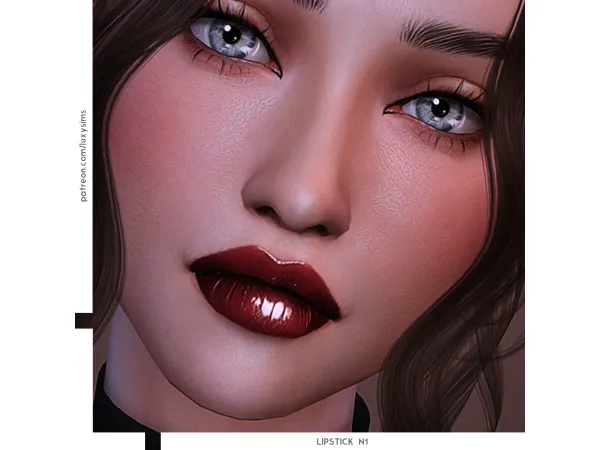 Alpha Lipstick N1 - The Sims 4 Custom Content