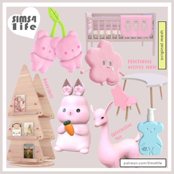 Mix Kids Bedroom part5 by sims41ife - The Sims 4 Custom Content