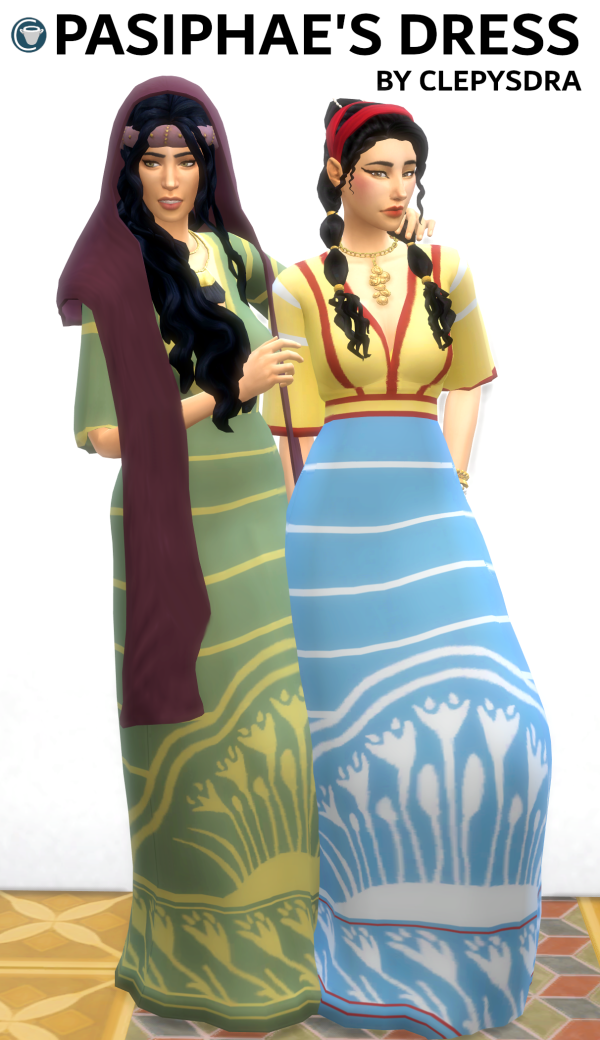 Maxis Match Pasiphaes Dress by simsfinds - The Sims 4 Custom Content