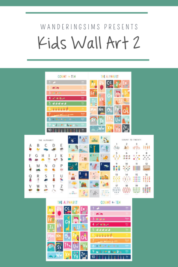 Introducing Kids Wall Art 2 by simsfinds - The Sims 3 Custom Content
