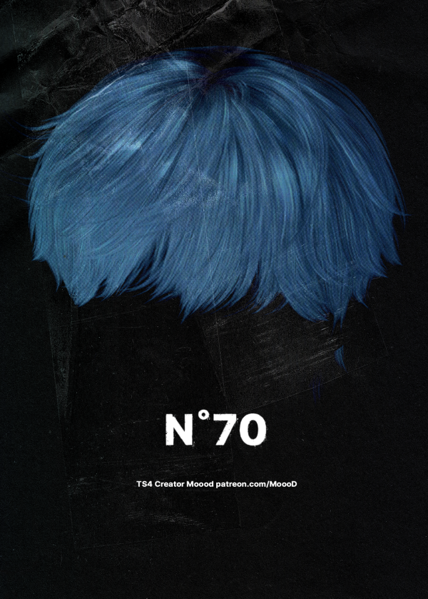 Alpha [SIMS4TS4] MoooD Hair N70 (GARBAGE TIME_JONGSU) by simsfinds - The Sims 4 Custom Content