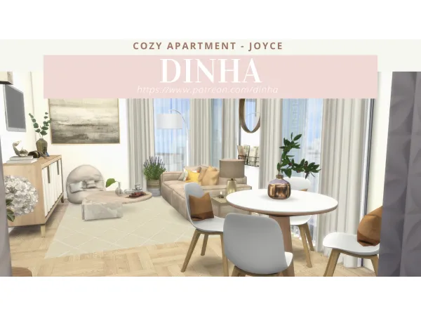 Alpha Cozy Apartment Joyce - The Sims 4 Custom Content