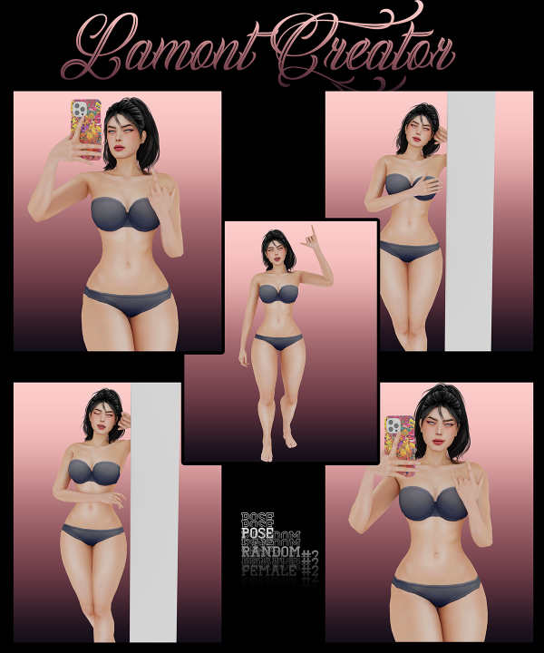 Alpha Random Female 2 by lamontcreatorr - The Sims 4 Custom Content