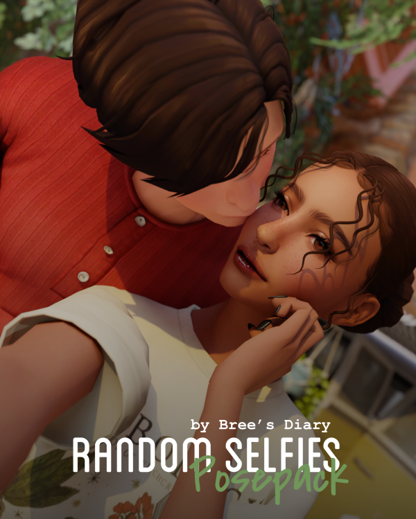 Mix [BD] Random Couple Selfies (FREE Posepack) by simsfinds - The Sims 4 Custom Content