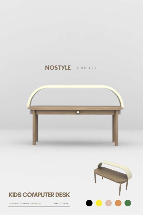 Maxis Match KIDS COMPUTER DESK by simsfinds - The Sims 4 Custom Content