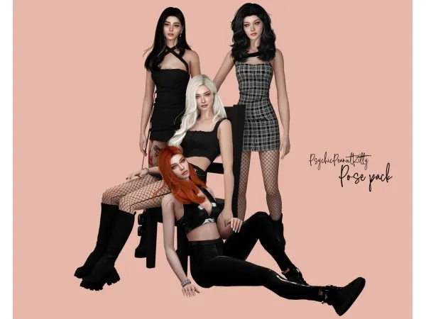 Mix POSES GROUP - The Sims 4 Custom Content
