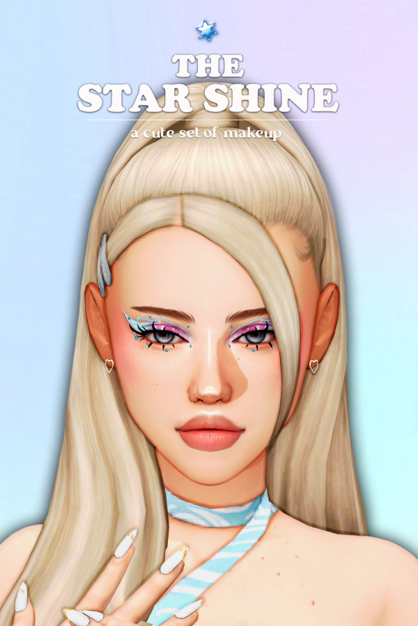 Maxis Match the star shine a cute set of makeup by simsfinds - The Sims 4 Custom Content