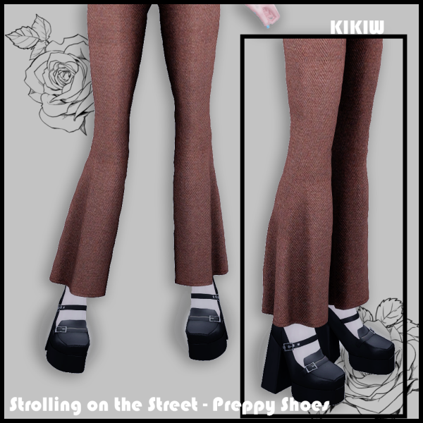 Alpha Strolling on the Street Preppy Shoes by simsfinds - The Sims 4 Custom Content