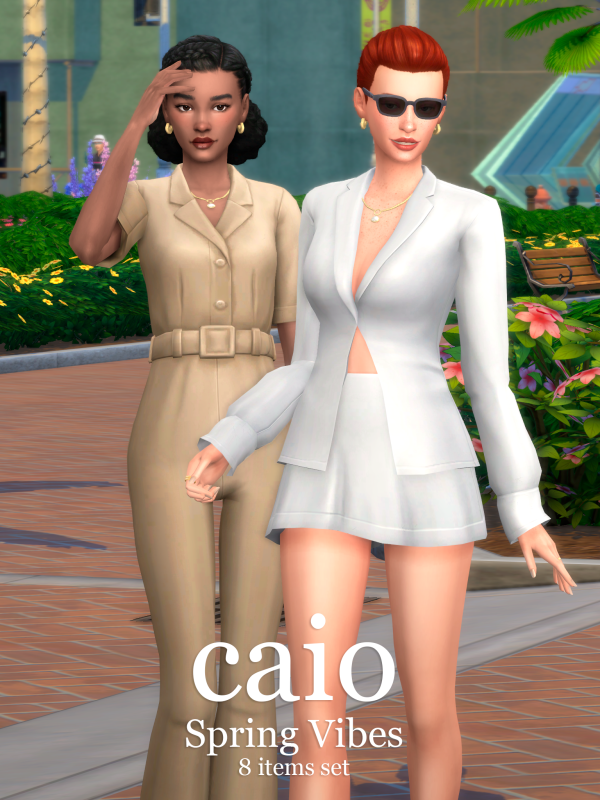 Maxis Match Spring Vibes A 8 items set by simsfinds - The Sims 4 Custom Content