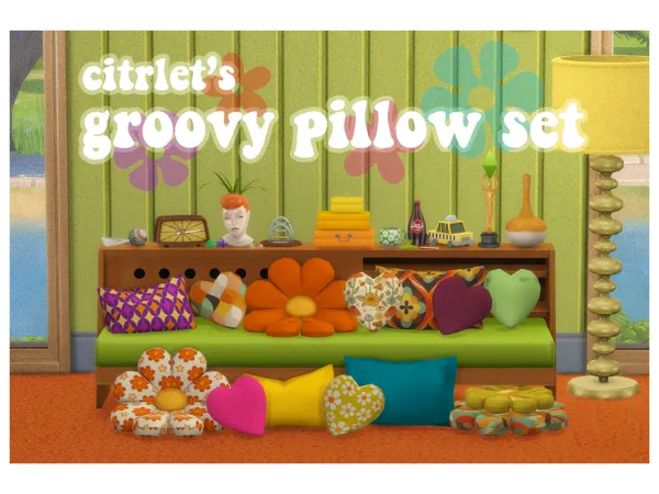 groovy pillow set by citrlet