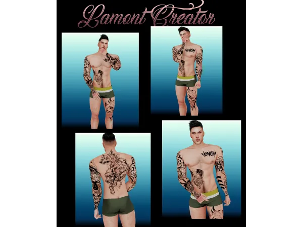 Mix Tattoo Said - The Sims 4 Custom Content