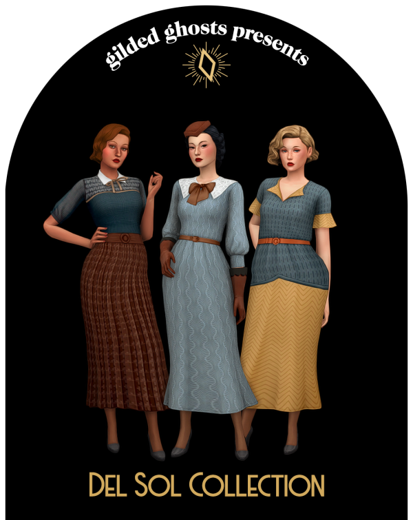 Maxis Match DEL SOL COLLECTION gildedghosts by simsfinds - The Sims 4 Custom Content