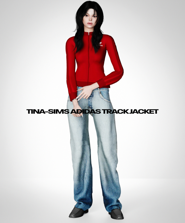 Alpha [TINA SIMS] Adidas Track Jacket by simsfinds - The Sims 4 Custom Content