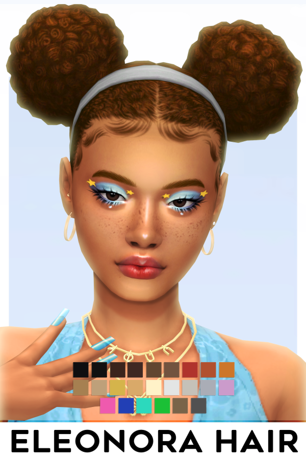 Maxis Match ELEONORA HAIR by simsfinds - The Sims 4 Custom Content