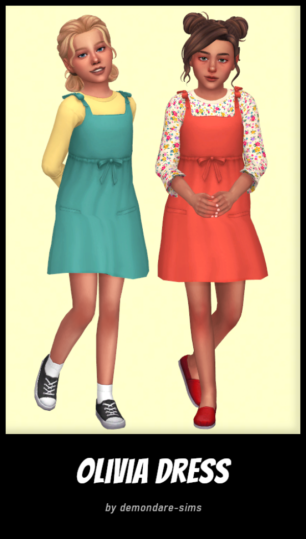 Maxis Match Olivia Dress by simsfinds - The Sims 4 Custom Content
