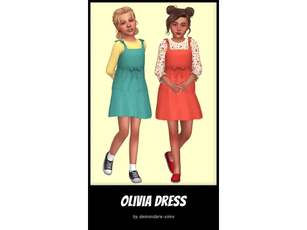 Maxis Match Olivia Dress - The Sims 4 Custom Content