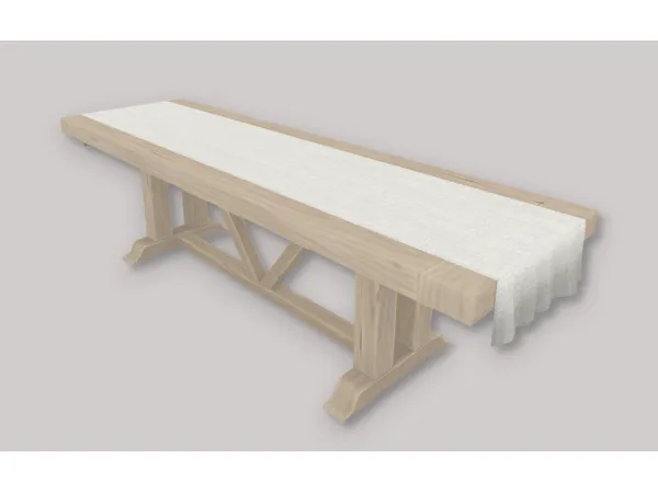 Maxis Match Pottery Barn Inspired Long Dining Table by SimPlistic - The Sims 4 Custom Content