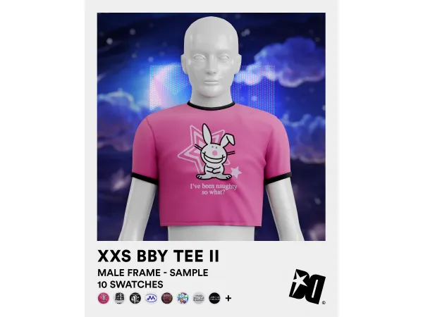 Maxis Match XXS BBY TEE II (Sample) by DECAYED - The Sims 4 Custom Content