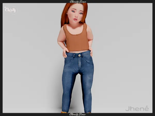 Alpha Jhené Top Toddler - The Sims 4 Custom Content