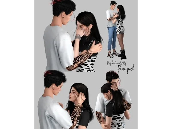 Mix POSES COUPLE 10 - The Sims 4 Custom Content