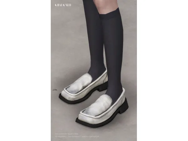 Alpha Proenza Schouler Square Loafers by Charonlee SIMS - The Sims 4 Custom Content