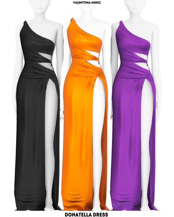 Alpha Donatella Dress Valenttina Muniz Custom Content by valentinamuniz - The Sims 4 Custom Content