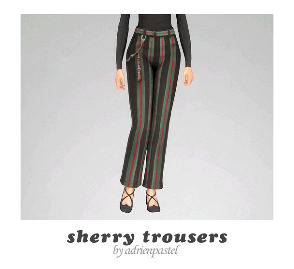 Maxis Match Sherry Deborah Trousers by simsfinds - The Sims 4 Custom Content