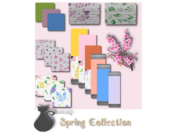 Maxis Match Spring Collection by PurrSimity - The Sims 4 Custom Content
