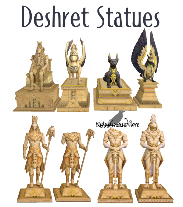 Mix Deshret Statues Auditore by simsfinds - The Sims 4 Custom Content