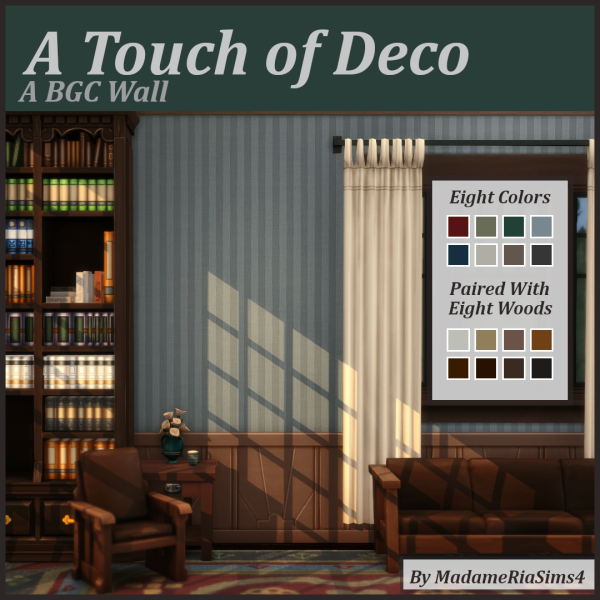 Maxis Match A Touch of Deco Wall (BGC) by simsfinds - The Sims 4 Custom Content