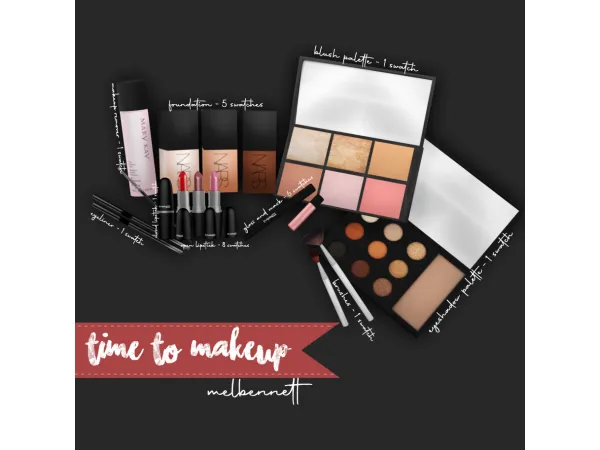 Alpha Time to Makeup Collection - The Sims 4 Custom Content