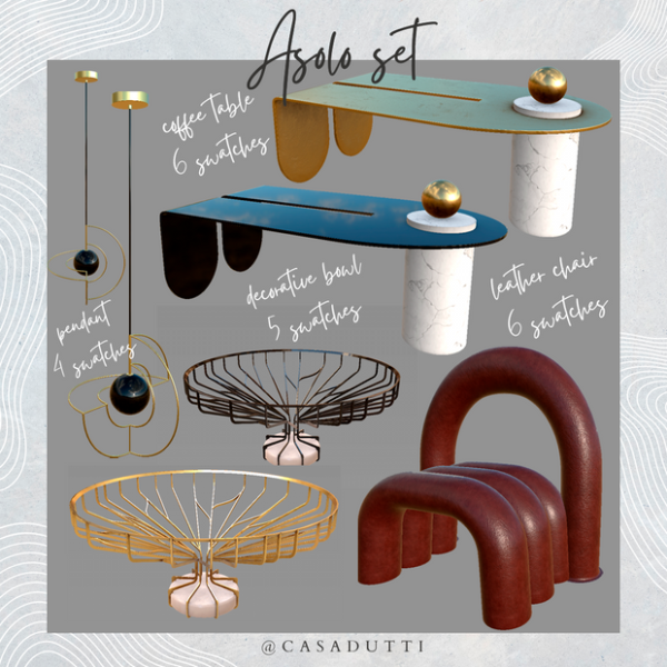 Alpha Asolo set by casadutti - The Sims 4 Custom Content