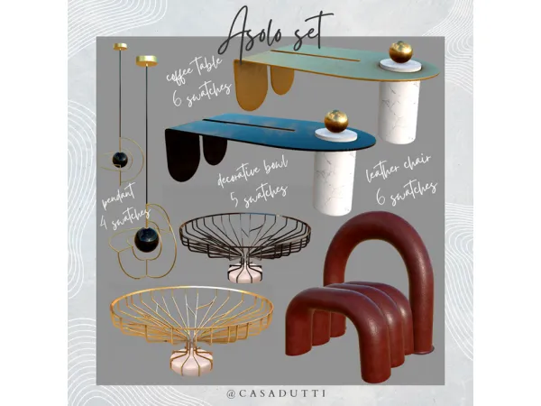 Alpha Asolo set by casadutti - The Sims 4 Custom Content