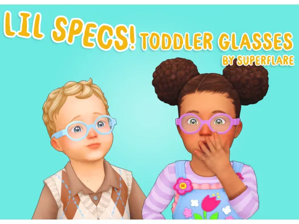 Maxis Match lil specs toddler glasses by superflare - The Sims 4 Custom Content