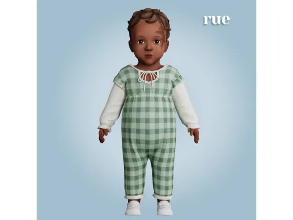 Alpha Rue overalls by amelylina - The Sims 4 Custom Content