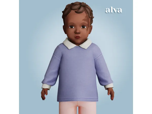 Maxis Match Alva top by amelylina - The Sims 4 Custom Content