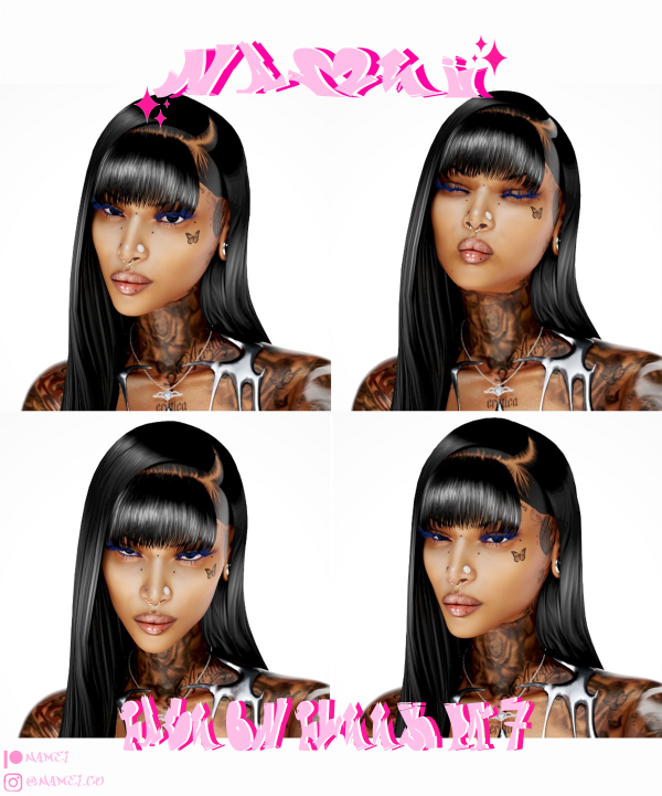 Alpha Face On Fleek Pt7 by simsfinds - The Sims 4 Custom Content