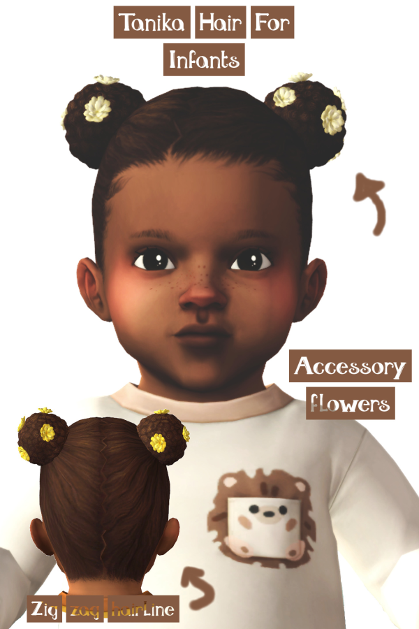 Maxis Match Tanika hair by simsfinds - The Sims 4 Custom Content