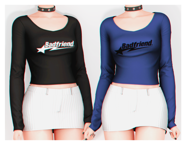 Alpha Flower Top by plbsims - The Sims 4 Custom Content