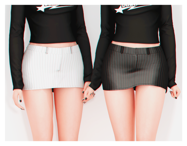 Alpha Flower Skirt by plbsims - The Sims 4 Custom Content