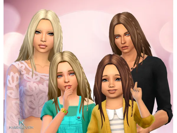 Maxis Match Germania Hairstyle UPDATE by Kiara Zurk - The Sims 4 Custom Content