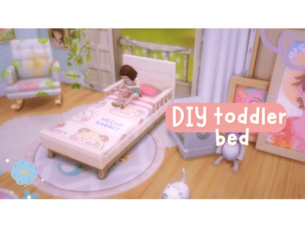 Maxis Match DIY Toddler Bed by tinysimmer - The Sims 4 Custom Content