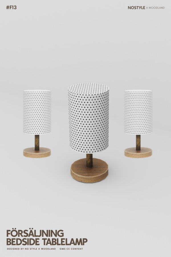Mix FÖRSÄLJNING bedside tablelamp by simsfinds - The Sims 4 Custom Content