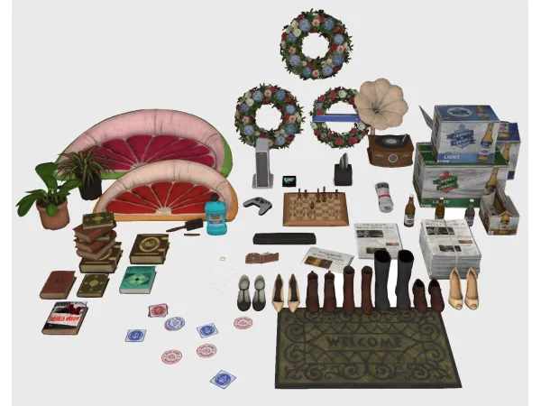 Alpha clutter dump 1 of conversions from gotham knights - The Sims 4 Custom Content