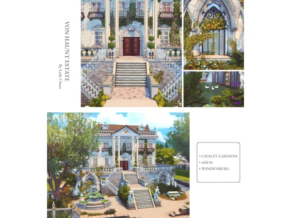 Maxis Match Von Haunt Estate by Lady Chaos - The Sims 4 Custom Content