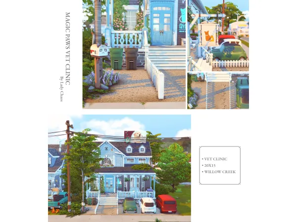 Maxis Match Magic Paws Vet Clinic by Lady Chaos - The Sims 4 Custom Content