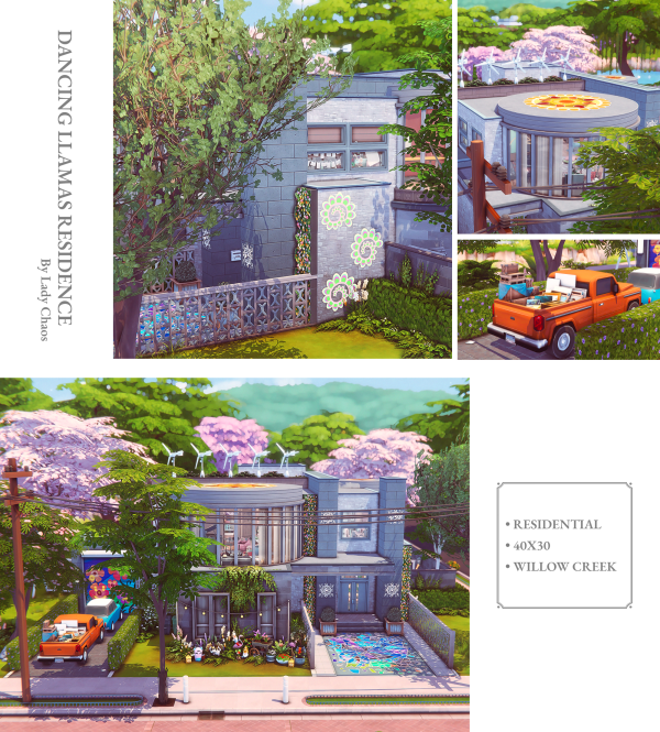Maxis Match Dancing Llamas Residence by simsfinds - The Sims 4 Custom Content